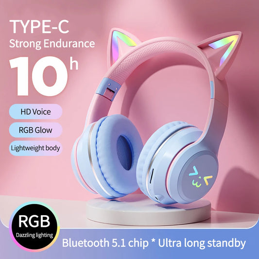 WYMECT Cat Ear Headphones